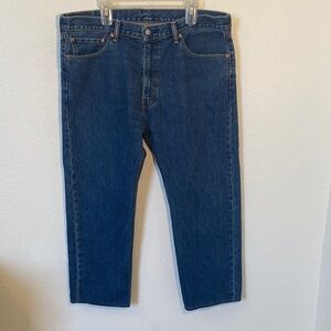 ALTERED! Levi's Classic Straight Indigo Jeans Size 40x26